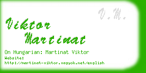 viktor martinat business card
